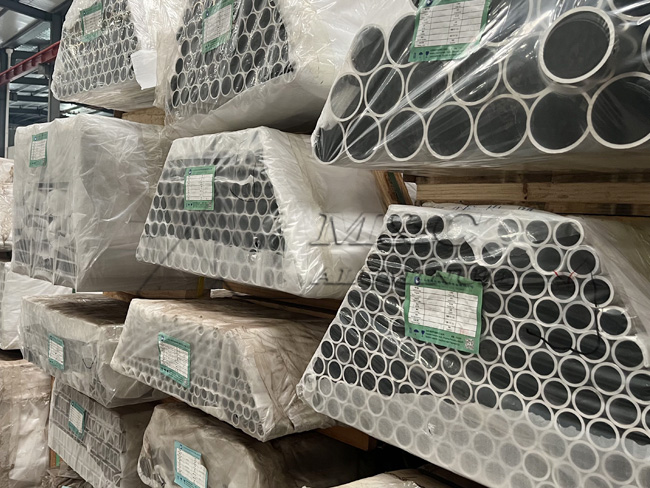 Aluminum tubes stock